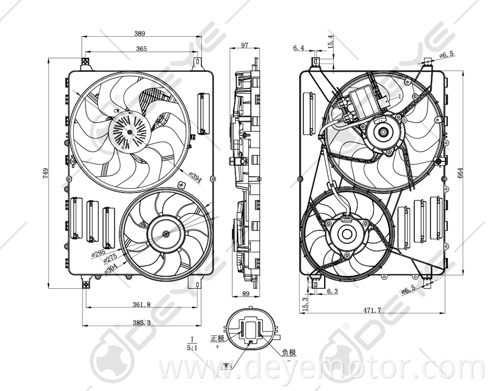 30668629 new products top selling radiator fan motor 12v car for VOLVO XC60